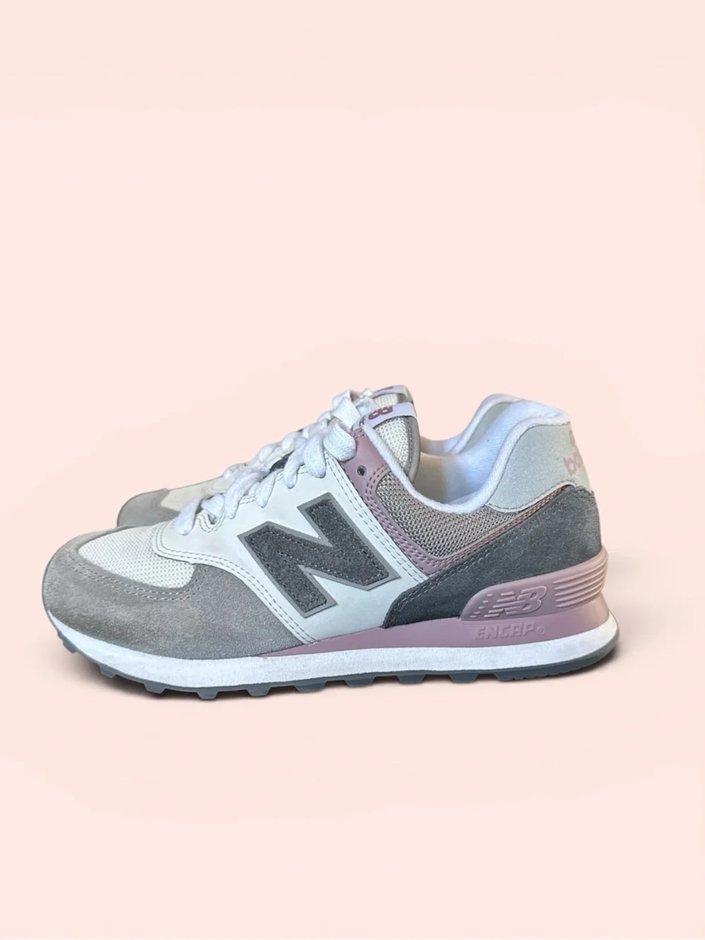 New Balance Women’s 574 Grey Sneakers WL574IK2 Size 7